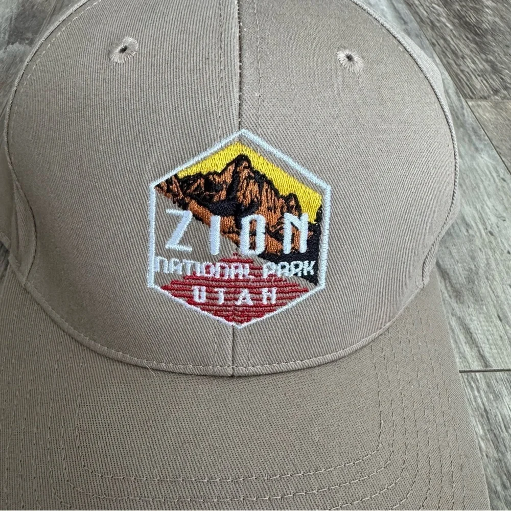 Zion National Park, Utah Tan Baseball SnapBack Cap